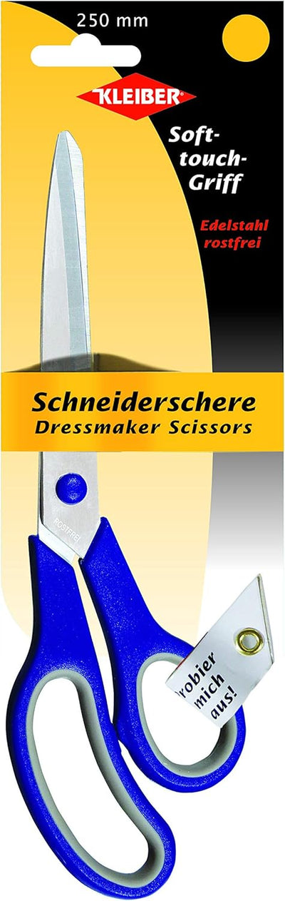 Kleiber Soft-touch dressmaker scissors blue 250mm