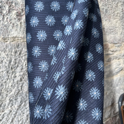 Chunky Washed Blue Flower Corduroy