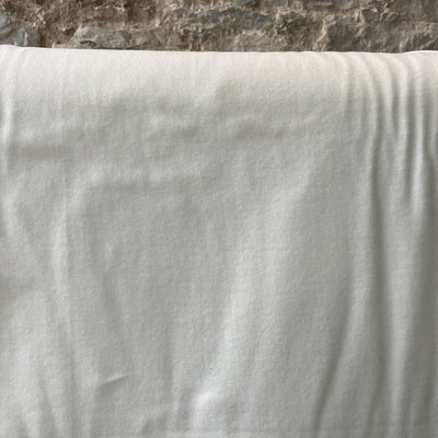 Jersey Ribbing GOTS Fabric - White