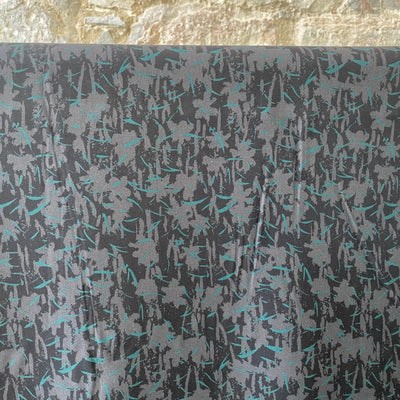 Dark Chalk Viscose Fabric by Eglantine et Zoe