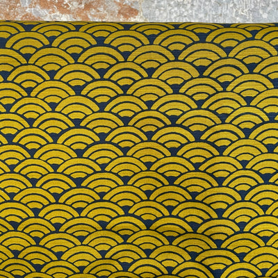Olive Waves 100% Japanese Cotton by Sevenberry