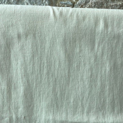 Cream Washed Linen Mix Fabric