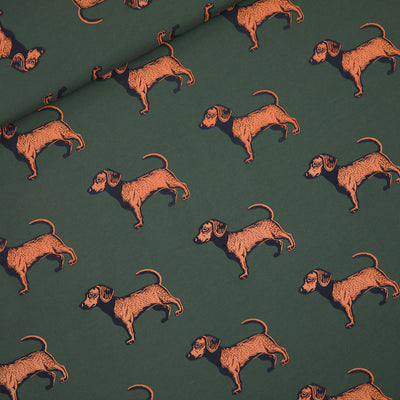 Doggies' See You At Six French Terry Fabric