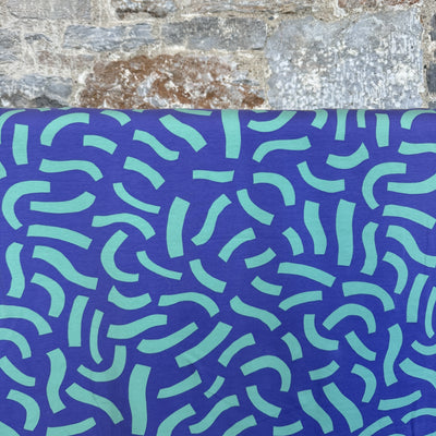 Playful Purple French Terry Fabric by Nerida Hansen - £17m