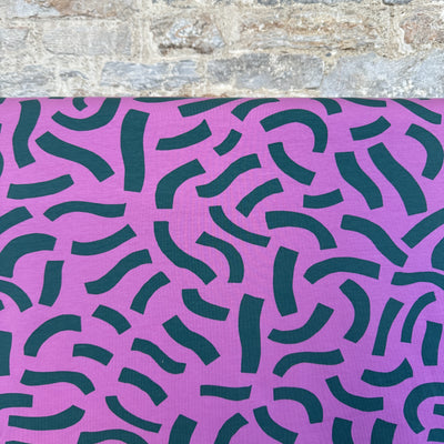 Playful Pink French Terry Fabric by Nerida Hansen - £17m