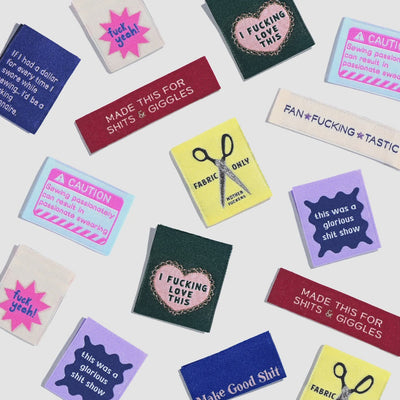 The Sweary Sewist Woven Labels By Kylie and the Machine