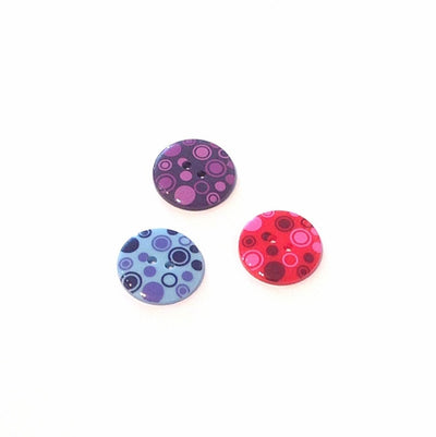colourful-Circle-printed-plastic-button