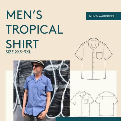 Tropical Shirt Pattern by Wardrobe by Me