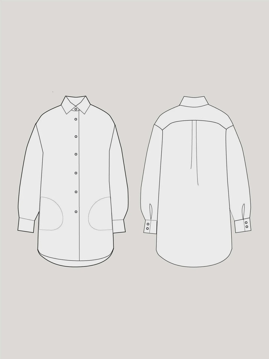 The Oversized Shirt Pattern by Assembly Line – Make Fabric Boutique