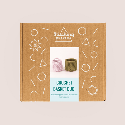 Crochet Basket Duo By Stitching Me Softly