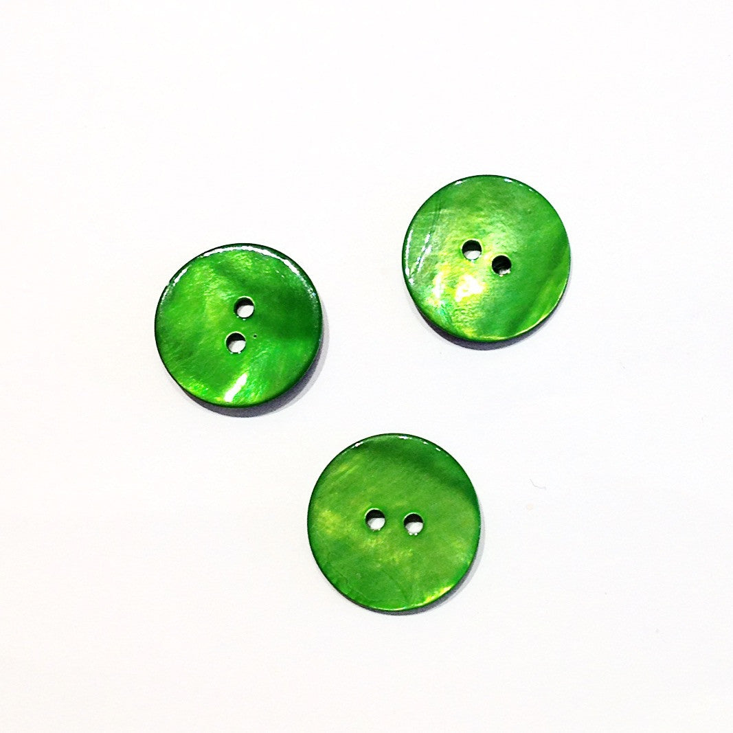 Green Painted Shell Button – Make Fabric Boutique